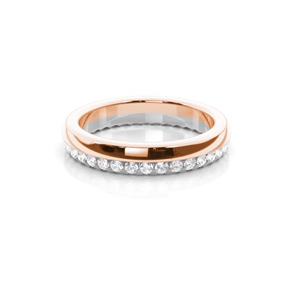 R / W Gold Men's Wedding Bands