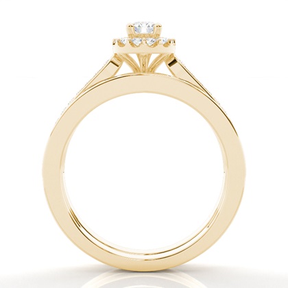 Round Diamond Bridal Set Engagement Rings