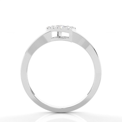 Micro Prong Setting Round Cluster Ring