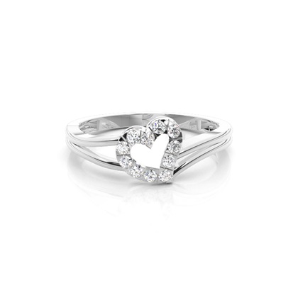 Micro Prong Setting Round Cluster Ring