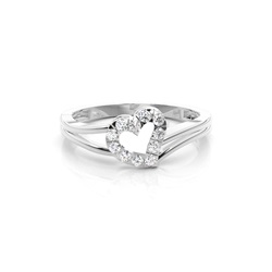 Micro Prong Setting Round Cluster Ring