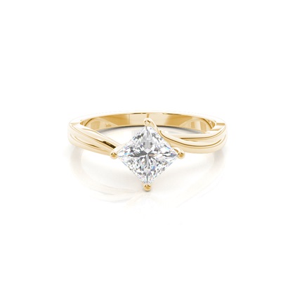 Princess Solitaire Diamond Rings 
