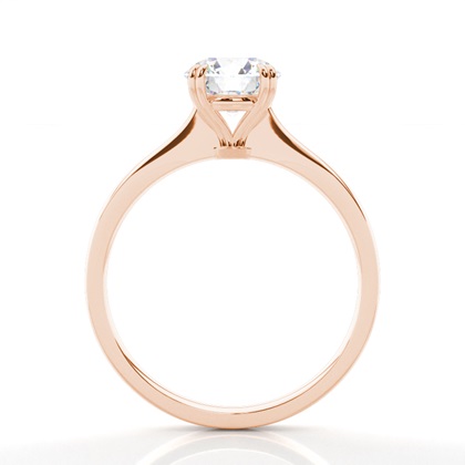 Solitaire Diamond Verlobungsring mit Zinkeneinstellung