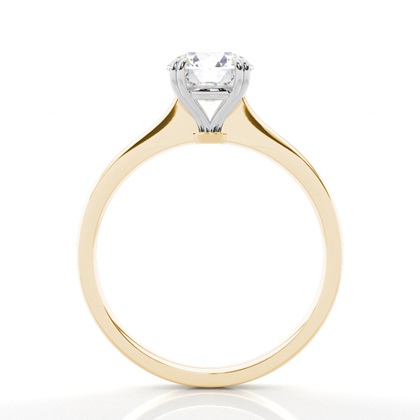 Solitaire Diamond Verlobungsring mit Zinkeneinstellung