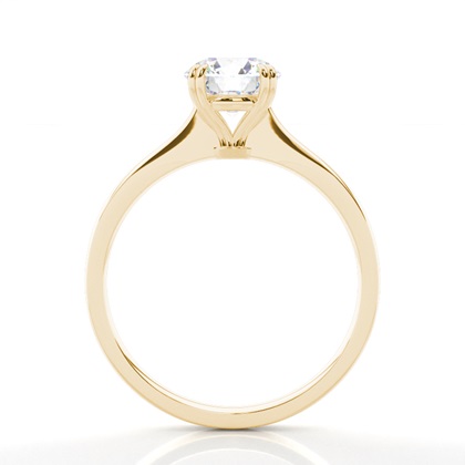 Solitaire Diamond Verlobungsring mit Zinkeneinstellung