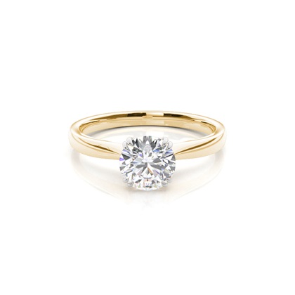 Mixed Metal Diamond Engagement rings