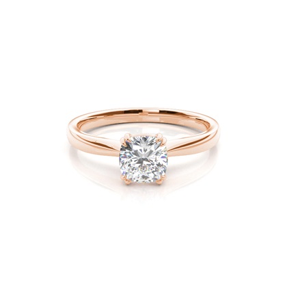 Rose Gold Solitaire Diamond Rings