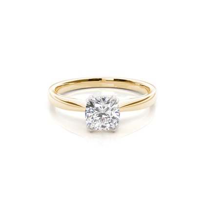 Mixed Metal Diamond Engagement rings