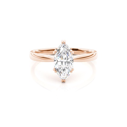 Rose Gold Solitaire Diamond Rings