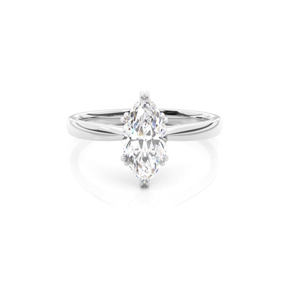 Marquise Solitaire Diamond Rings