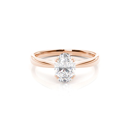 Rose Gold Solitaire Diamond Rings