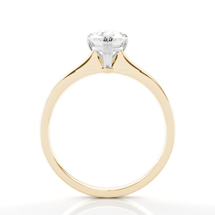Solitaire Diamond Verlobungsring mit Zinkeneinstellung