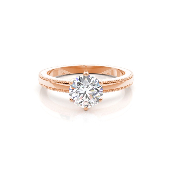 Prong Setting Solitaire Diamond Engagement Ring