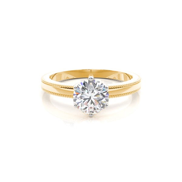 Prong Setting Solitaire Diamond Engagement Ring