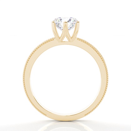 Gelbgold Solitärringe Diamantringe