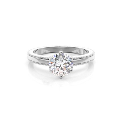 Prong Setting Solitaire Diamond Engagement Ring