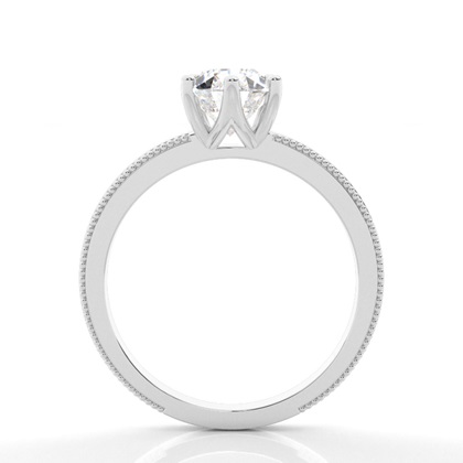 Pear Solitaire Diamond Rings