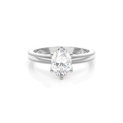 Oval Solitaire Diamond Rings