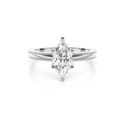 Marquise Solitaire Diamond Rings