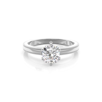 Cushion Solitaire Diamond Rings