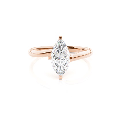 Rose Gold Solitaire Diamond Rings