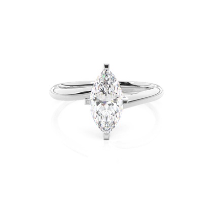 Marquise Solitaire Diamond Rings