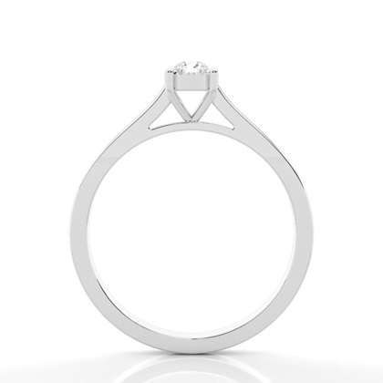 IP Plate Set Round Diamond Solitaire Engagement Ring