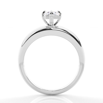 Solitaire Diamond Verlobungsring mit Zinkeneinstellung