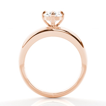 Solitaire Diamond Verlobungsring mit Zinkeneinstellung