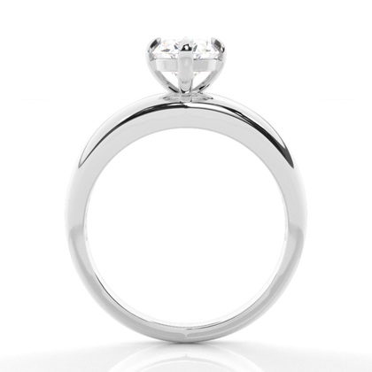 Solitaire Diamond Verlobungsring mit Zinkeneinstellung
