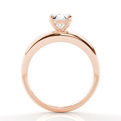 Solitaire Diamond Verlobungsring mit Zinkeneinstellung