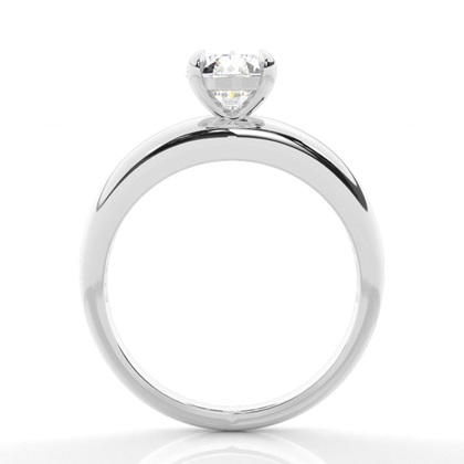 Solitaire Diamond Verlobungsring mit Zinkeneinstellung