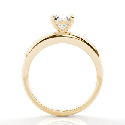 Solitaire Diamond Verlobungsring mit Zinkeneinstellung