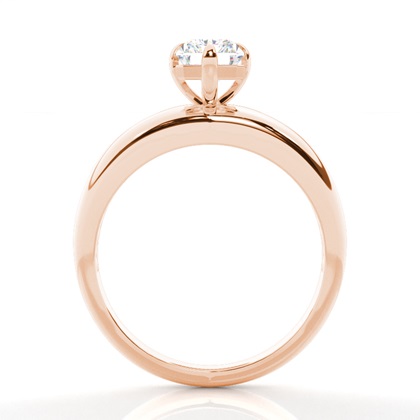Solitaire Diamond Verlobungsring mit Zinkeneinstellung