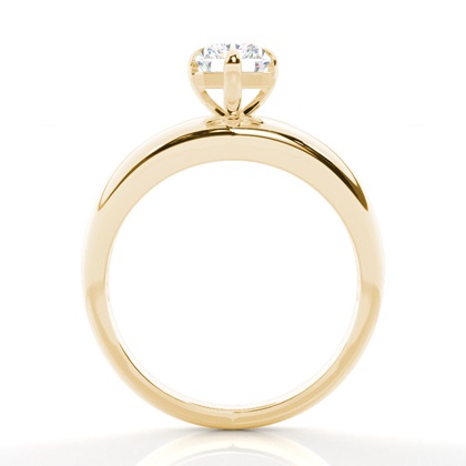 Solitaire Diamond Verlobungsring mit Zinkeneinstellung