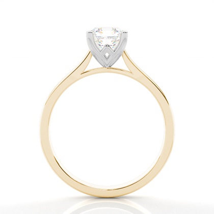 Solitaire Diamond Verlobungsring mit Zinkeneinstellung