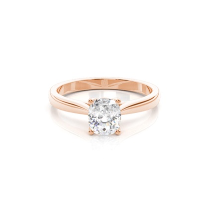 Rose Gold Solitaire Diamond Rings