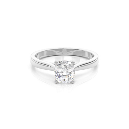 Silver Diamond Engagement Rings