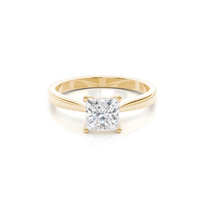Princess Solitaire Diamond Rings 