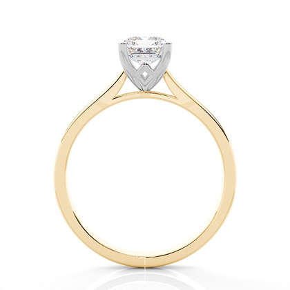Solitaire Diamond Verlobungsring mit Zinkeneinstellung