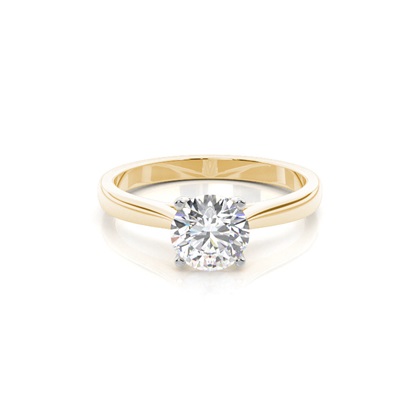 Mixed Metal Diamond Engagement rings