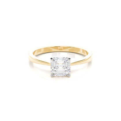 Mixed Metal Diamond Engagement rings
