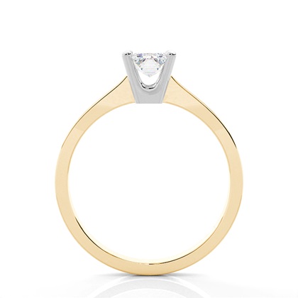 Solitaire Diamond Verlobungsring mit Zinkeneinstellung