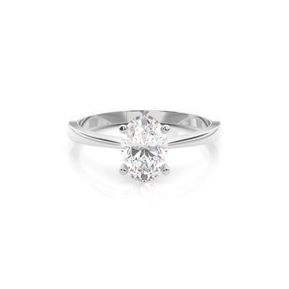 Oval Cut Diamond Rings