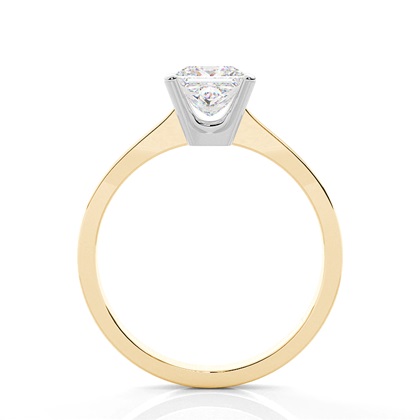 Solitaire Diamond Verlobungsring mit Zinkeneinstellung