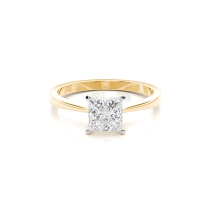 Mixed Metal Diamond Engagement rings