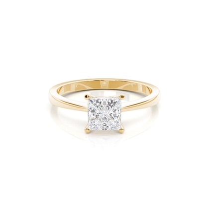 Princess Solitaire Diamond Rings 