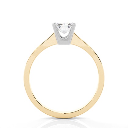 Solitaire Diamond Verlobungsring mit Zinkeneinstellung