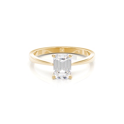 Radiant Yellow Gold Solitaire Diamond Engagement Rings