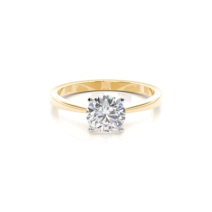 Mixed Metal Diamond Engagement rings